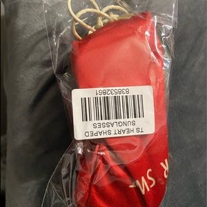 Taylor swift red heart sunglasses